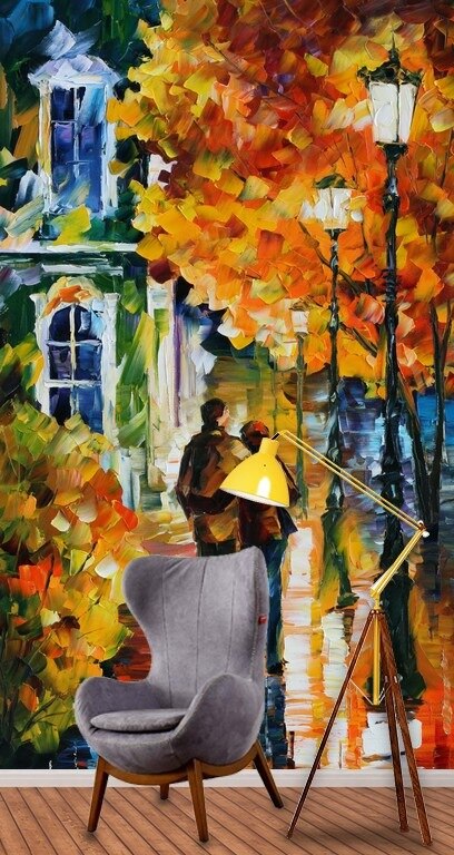 Human Figure Oil Painting Table 3 Dimensional Wallpaper 288494343