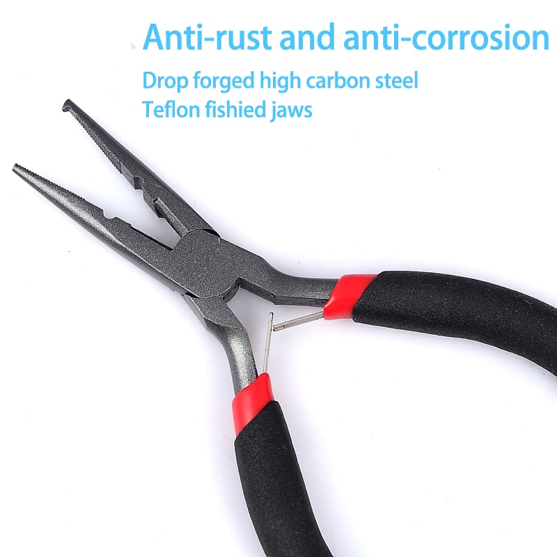 Crazy Shark Professional Fishing Pliers With Tungsten Carbide Cutters - Blue Anodized Aluminum