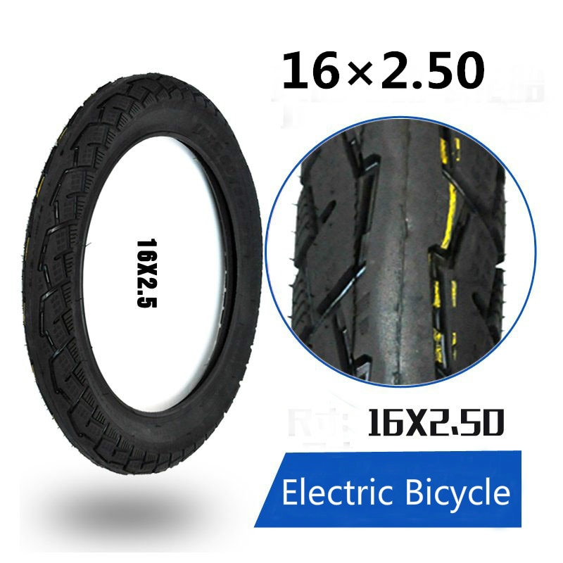 16 x 2.50 dæk 16*2.50 elektriske cykeldæk og motorcykel batteri el -dæk 16 tommer