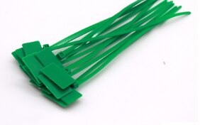 Farve skiltning kabelbånd 4*150 etiket nylon kabelbånd plast netværkskabel mærkning kabelbånd tilstrækkelig mængde  of 250 tegn: Grøn