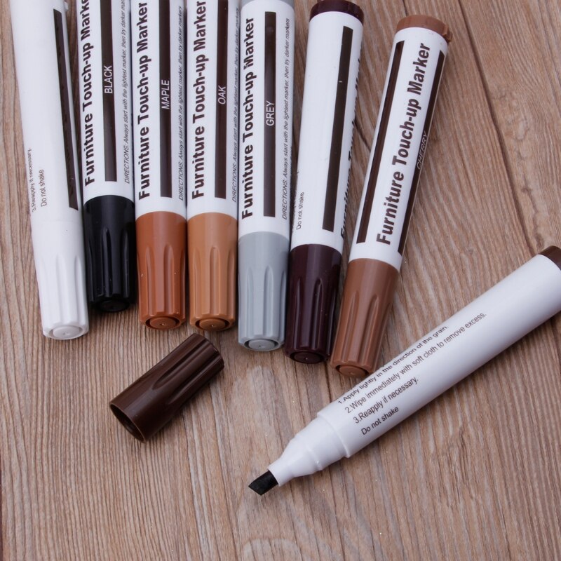 Meubels Markers Touch Up 21 Stuks Marker Wax Stick Met Puntenslijper Funiture Reparatie B0KB