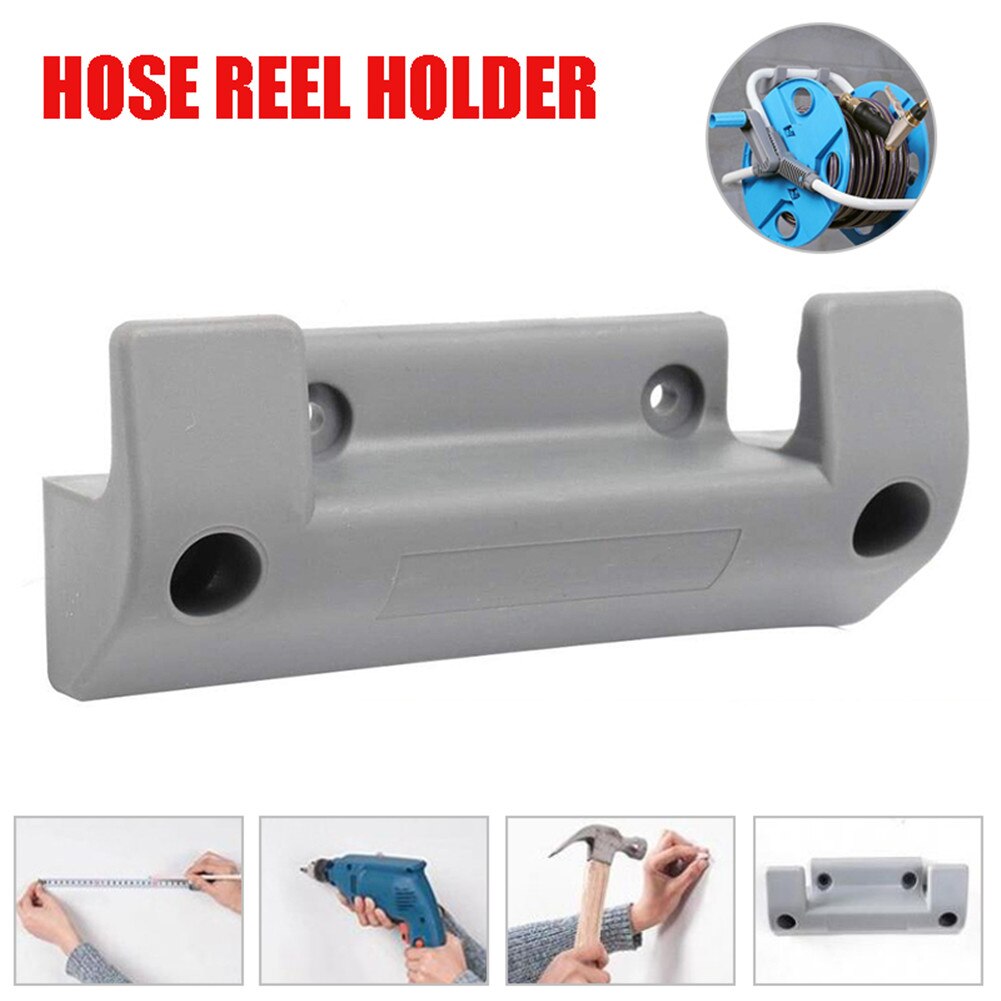 Wall Mount Garden Hose Pipe Fixing Bracket Tool irrigation Garden Supplies Plastic Water Hose Reel Holder