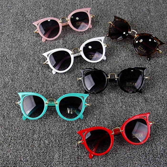 Koreaanse Mode Mannen En Vrouwen Baby Cat 'S Eye Zonnebril Uv-bescherming Kinderen Zonnebril Cross-Border Kids Zonnebril mode