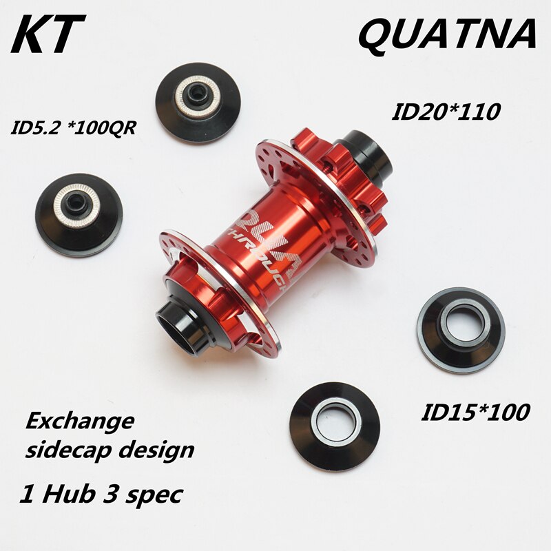 Kt Quanta Bereik Mtb Remschijf Steekas Hubs, Mountainbike Downhill Hubs, 20*110 Hub 32 Holes Hubs, 15*100 Qr Hubs: Rood