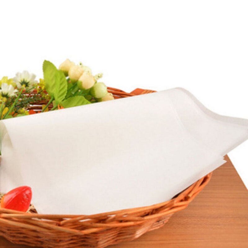 100PCS Parchment Paper Sheets Precut Unbleached Baking Baebecue Pad Paper Non-Stick Food Grade Environmental Baking Tools