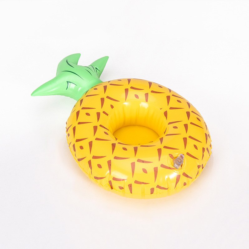 Portavasos inflable para piscina, Mini anillo flotador, juguetes de decoración para , playa, Bar, accesorios para piscina, soporte para bebidas flotante: Amarillo
