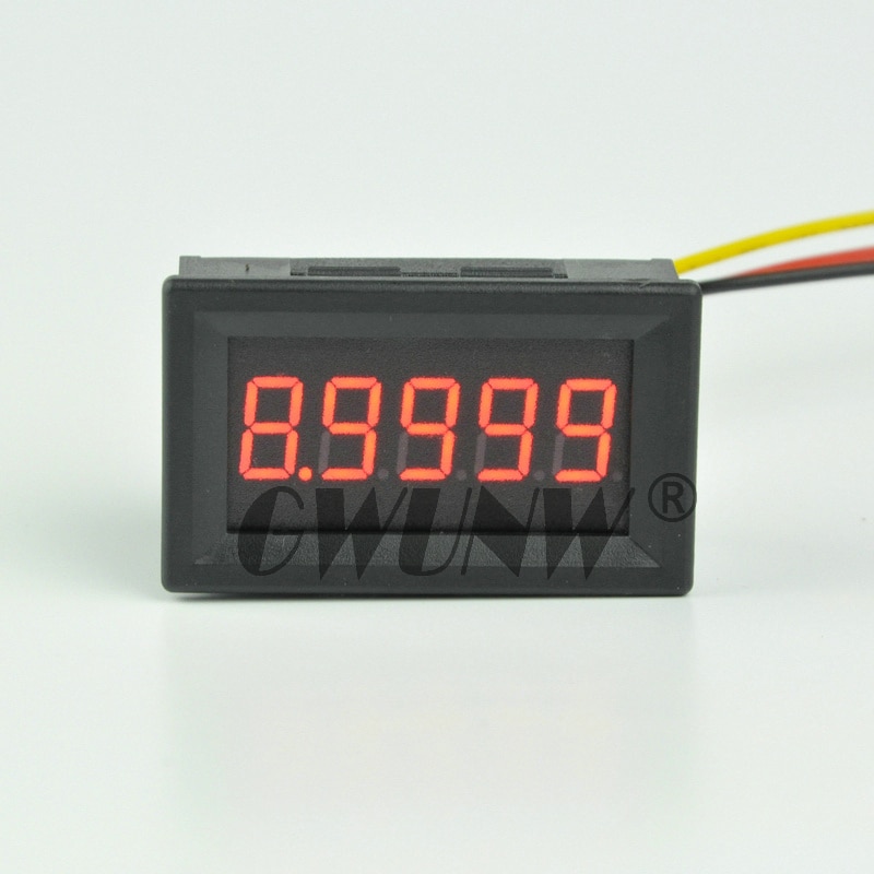 Voltímetro digital de CC GWUNW BY536V 9,9999 (10V) medidor de probador de voltaje de alta precisión de 5 bits