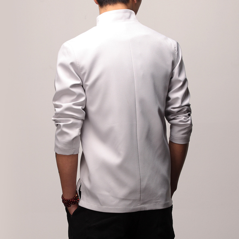 Mens Traditionelle Chinesische Kleidung Männer Kung Fu Tai Chi Meister Kostüm Männlichen Spitzen Jacken CN-003 Frühling Herbst Feste Seetang Anzug