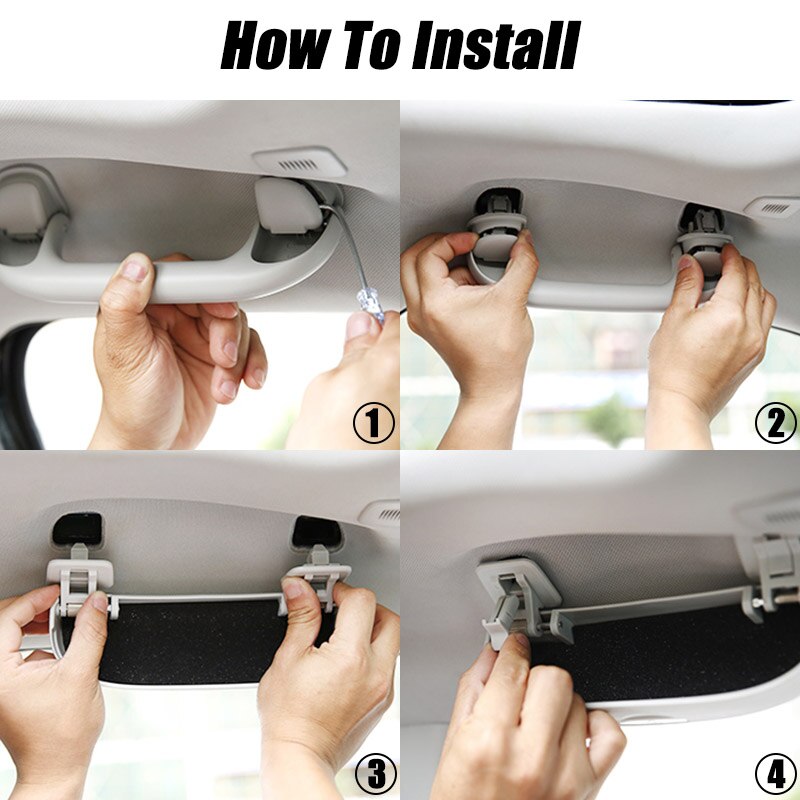 til jeep kompass bil solbriller etui holder briller solbriller boksen reise lagring takmontering grå