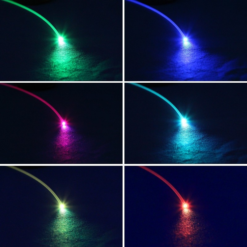 250pcs PMMA plastic End Glow Fiber Optic Cable Mixed size(0.75+1.0+1.5+2mm)*2.5M(L) LED light Engine DIY ceiling starry car SKY
