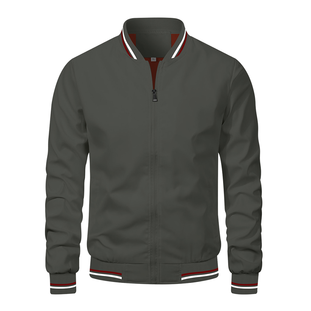 Lente Zomer Bomberjack Mannen Zwart Casual Slim Fit Honkbal Heren Jassen Herfst Mode Jassen Voor Heren