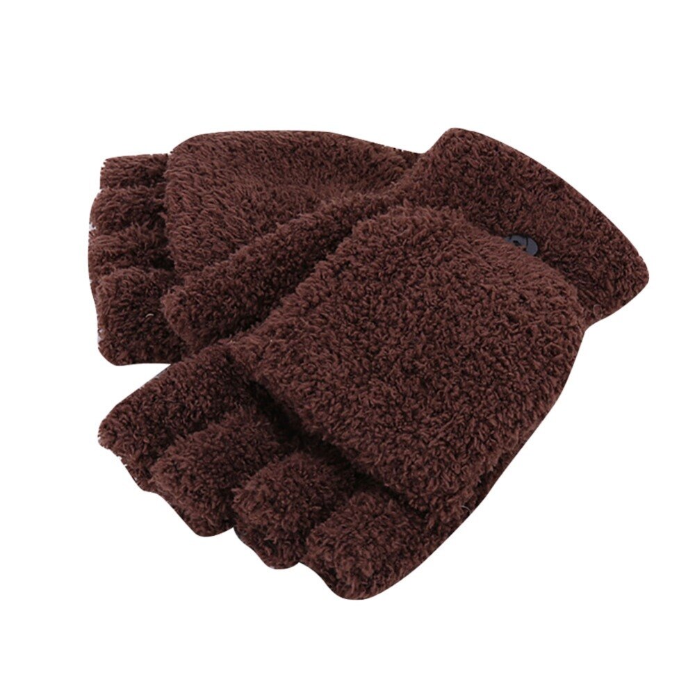 Gant sans doigts pour hommes et femmes | Gants d'hiver chauds, demi-doigt tricotés, mitaines épaisses
