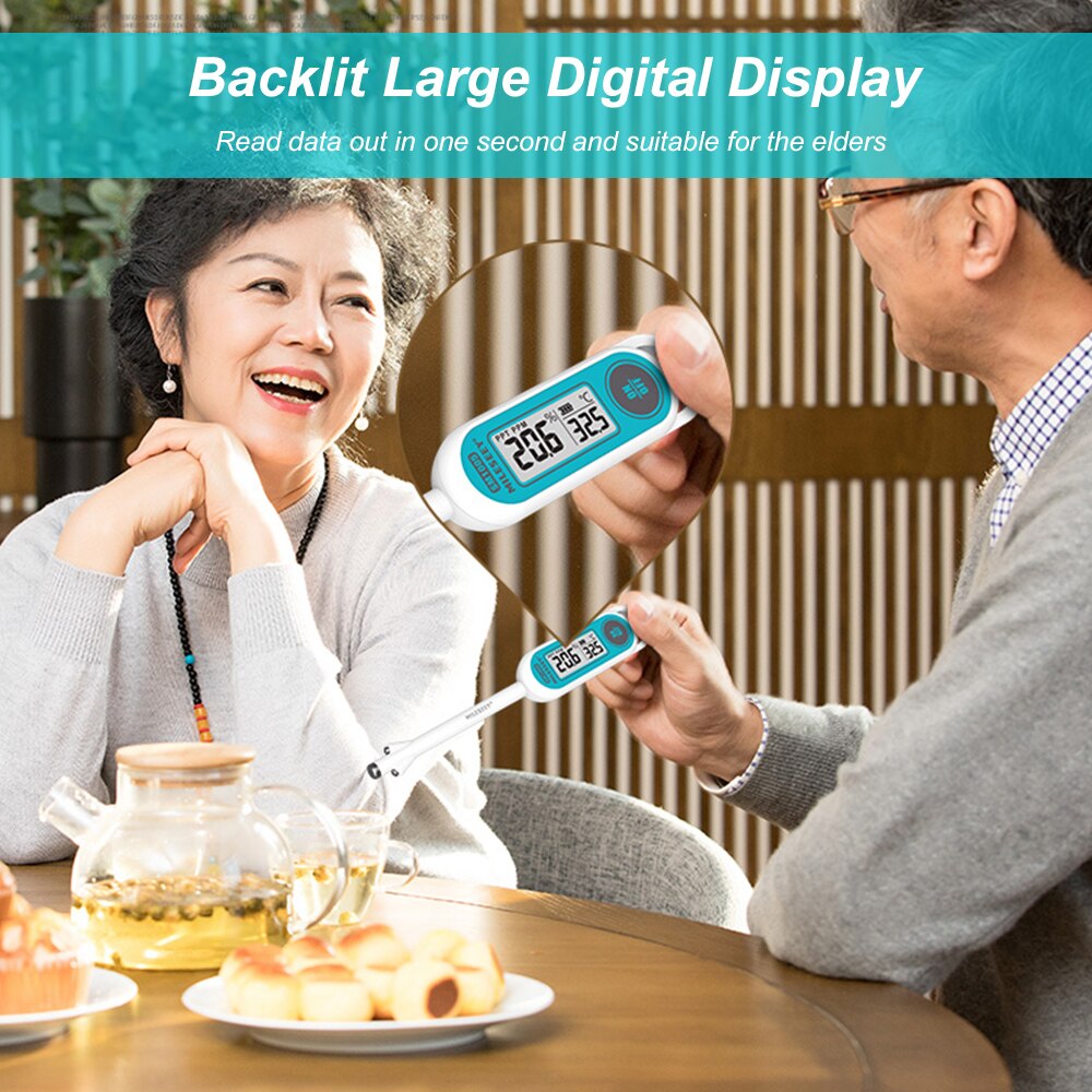 MiLESEEY Digital Multi-point Electric Salinity Meter LCD Salinometer Salt Measuring Device Rechargeable Salimeter Salinograph