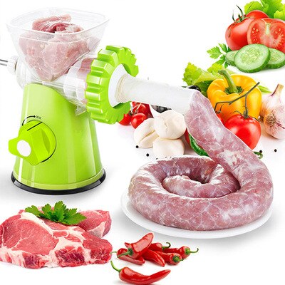 Manual Meat Grinder Multifunctional Vegetable Chopper Blender Mincer Enema Machine Household Kitchen Tools