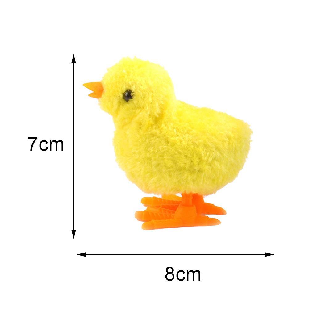1Pcs Willekeurige Kleur Wind Up Pluche Kip Hopping Grappig Meisje Speelgoed Uurwerk Kuiken Kleine Voor Kids Baby Populaire Vogel speelgoed Jongen Gi U3U6