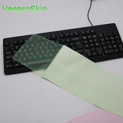 Keyboard Skin Cover Protector for Dell Asus HP Lenovo Apple ACER Desktop Computer PC wireless Standard: flastgreen