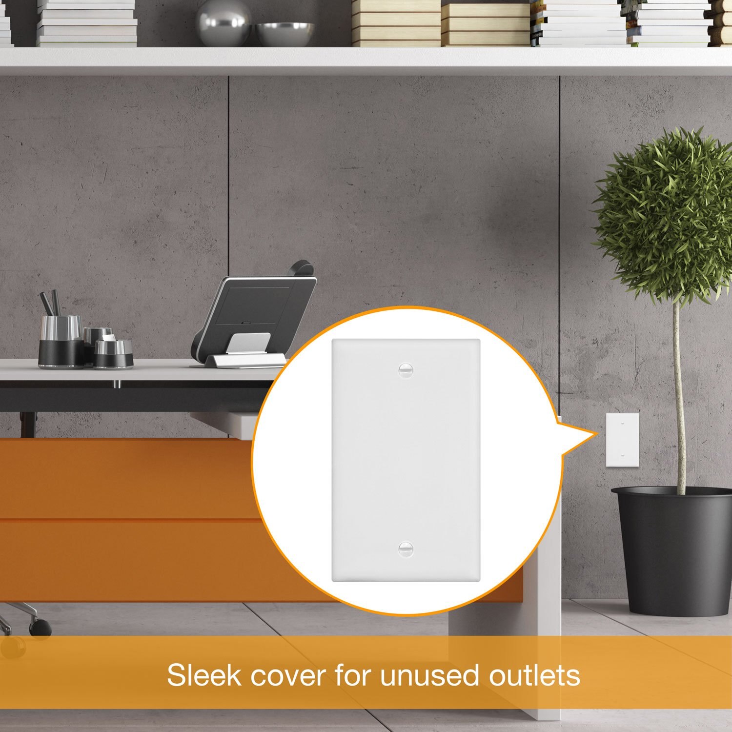 (10 Packs) Empty Panel, Standard Size Without Device Blank Panel White American socket panel with matching screws