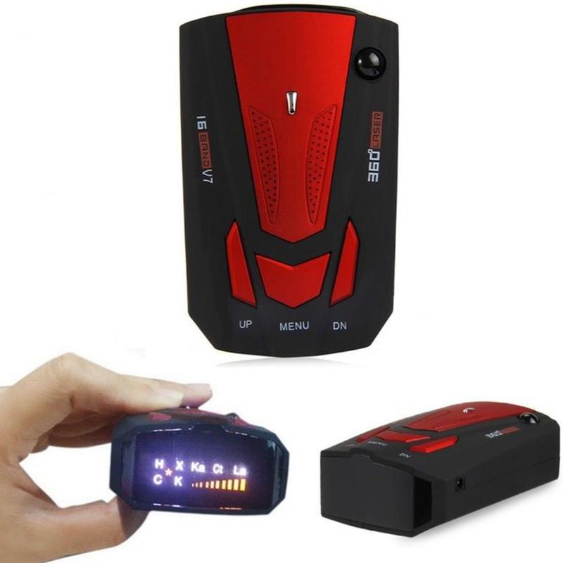 360 Degree Warning LED Display Auto GPS Car Voice Mobile Alert Mobile Speedometer For Car Detector H3W0
