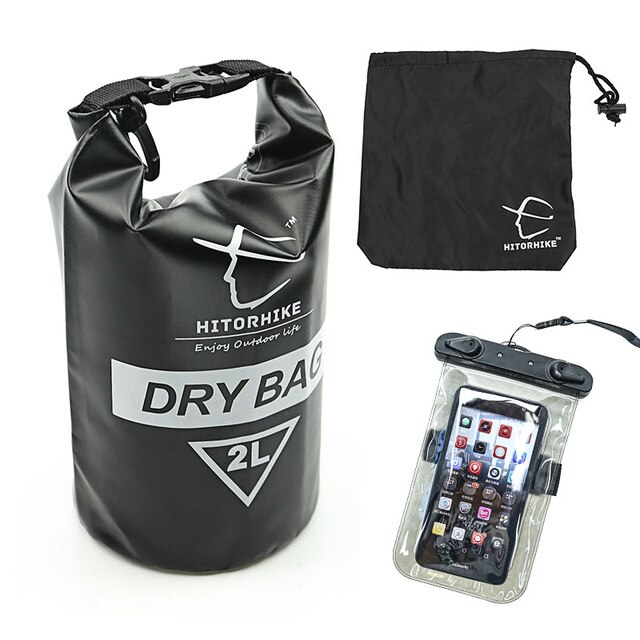 2L pcv na zewnątrz IPX6 worek wodoszczelny suchy torba z etui na telefon trwałe lekkie nurkowanie pływające kemping plecak turystyczny torby robić pływania