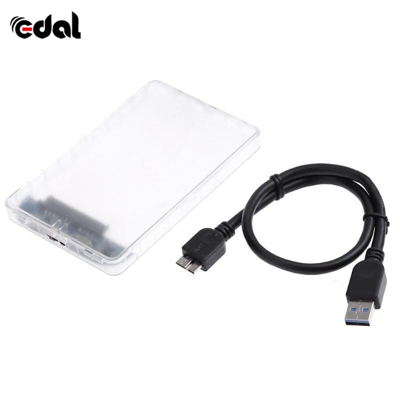 USB 3.0 Hd SATA SSD HDD Hard Disk Drive HDD Externo Caixa Caixa Transparente Suporte Gratuito 3 TB Protocolo UASP hot