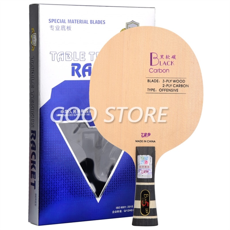 Friendship 729 BLACK CARBON Table Tennis Blade Black Soft Carbon 729 Table Tennis Racket Ping Pong Bat Paddle
