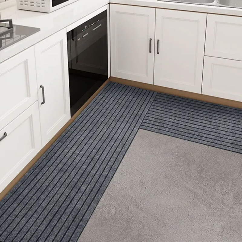 Alfombra de cocina antideslizante absorbente de aceite, alfombra de cocina larga moderna para pasillo, felpudo, alfombra para suelo, alfombra para correr, alfombra de baño, entrada fácil de limpiar