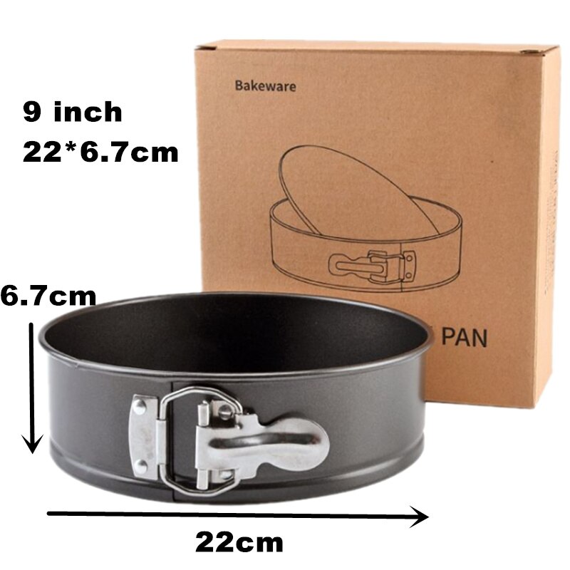 Goldbaking leakproof springform bolo pan antiaderente cheesecake molde removível fundo bolo pan 4/7/9/10 Polegada: 9 inch