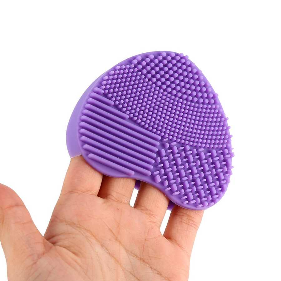 1pc siliconen make-up kwasten reinigingspads make-up waskwast gel reinigingsmat foundation make-up kwasten scrubber board tool