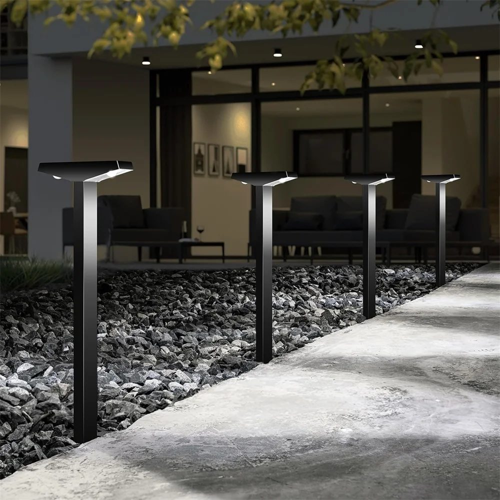 Paquete de 1/4 luces solares para caminos, luces solares para exteriores IP65, luces impermeables para jardín, lámpara Solar, lámparas de paisaje para exteriores para césped