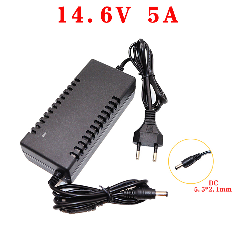 12v batterilader 14.6v 5a 10a 20a lifepo 4 lader 12v 24v hurtigladende litiumbatterilader til bil 12.8v høystrømsadapter: beige