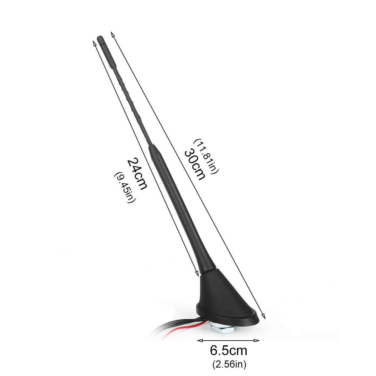 Universal 24cm Top Roof Mount Digital DAB Antenna with Amplifier For DAB AM/FM Car Radio Antenna Aerial SMB Connector