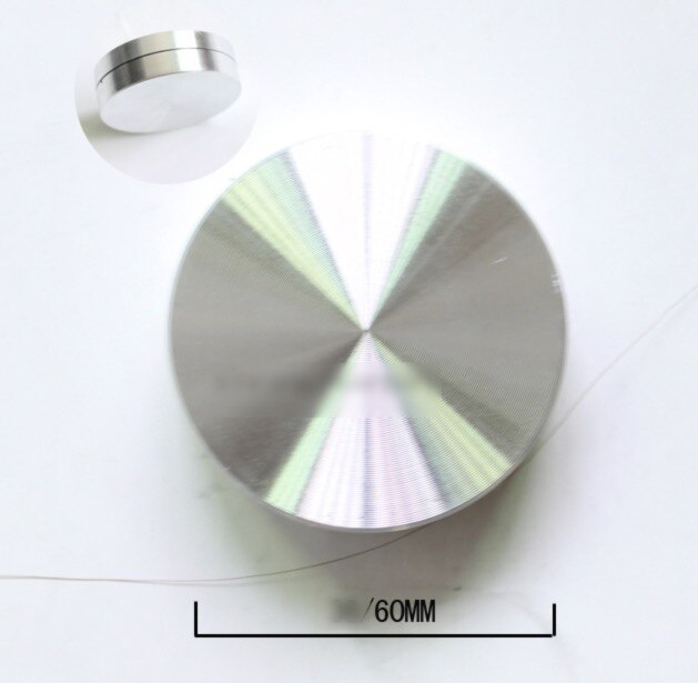 Diameter :60mm mini aluminiumslegering drejebord bærende base display håndværk drejeplade