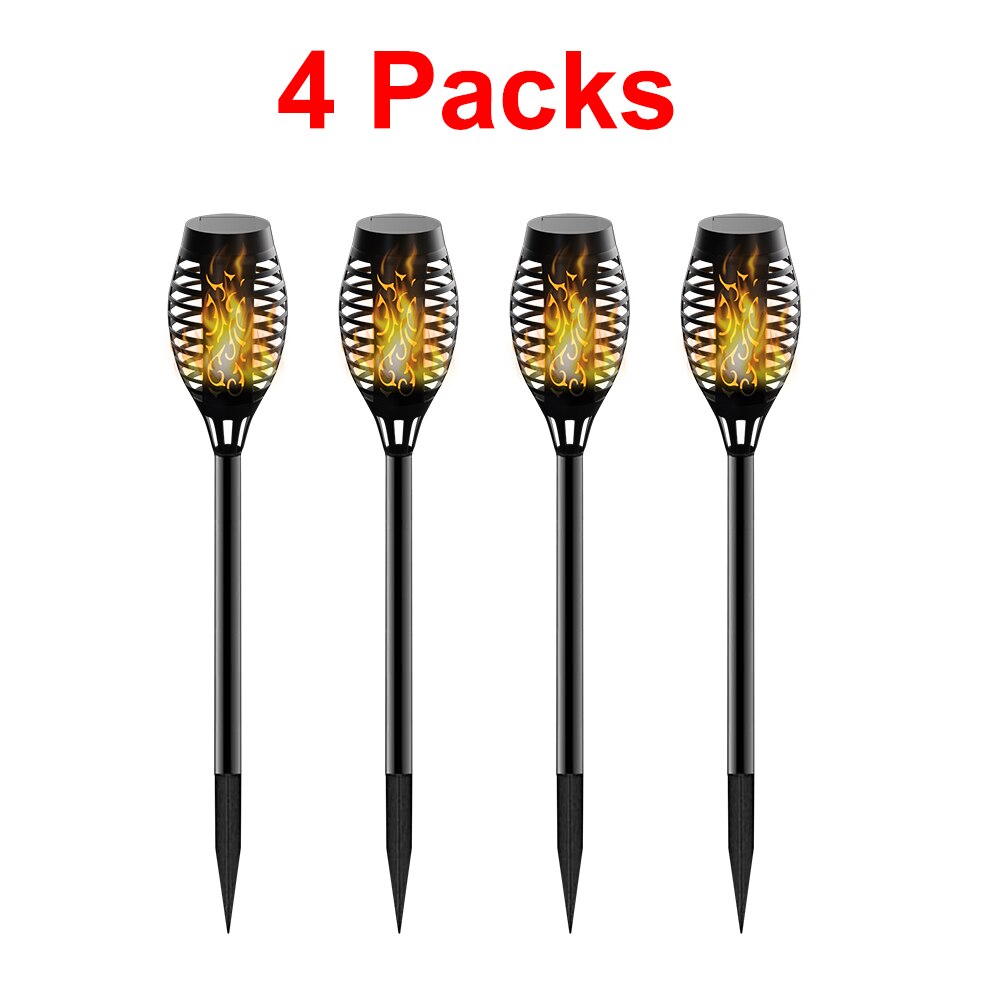 LITOM 12 LED Outdoor Solar Path Torches Lights IP65 Waterproof Dancing Flame Garden Lights Landscape Decoration for Patio Garden: Rose