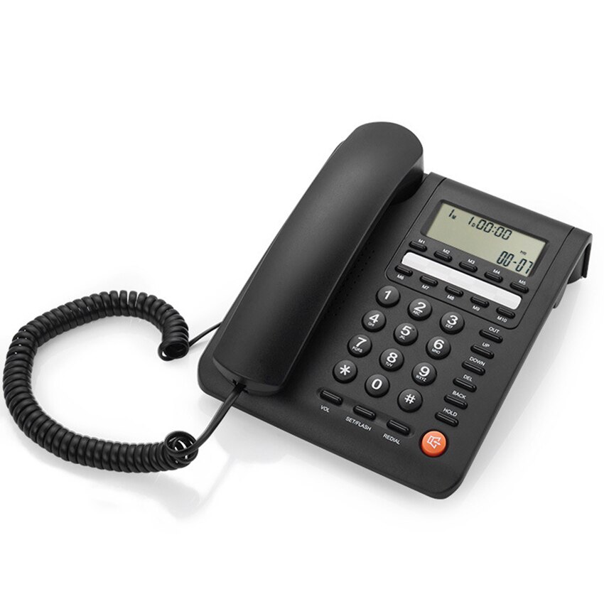 Corded Desk Telephone for Home, Landline Fixed Phones with Caller ID/Call Waiting, Speakerphone Landline Phones, 3 Alarms