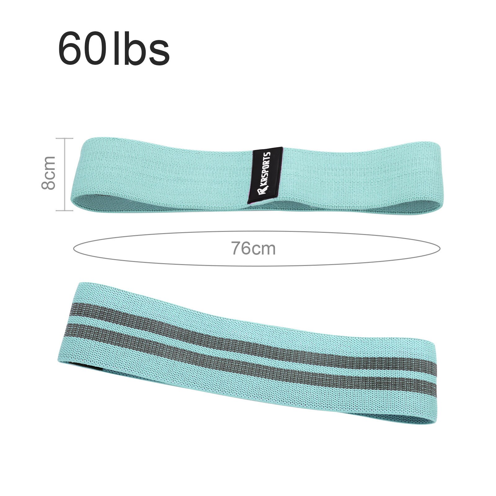 Squat Resistance Bands Polyester Cotton & Latex Silk Hip Training 60/90/120lbs 3Colors Fabric Stretch Bands: 1pc 60lbs