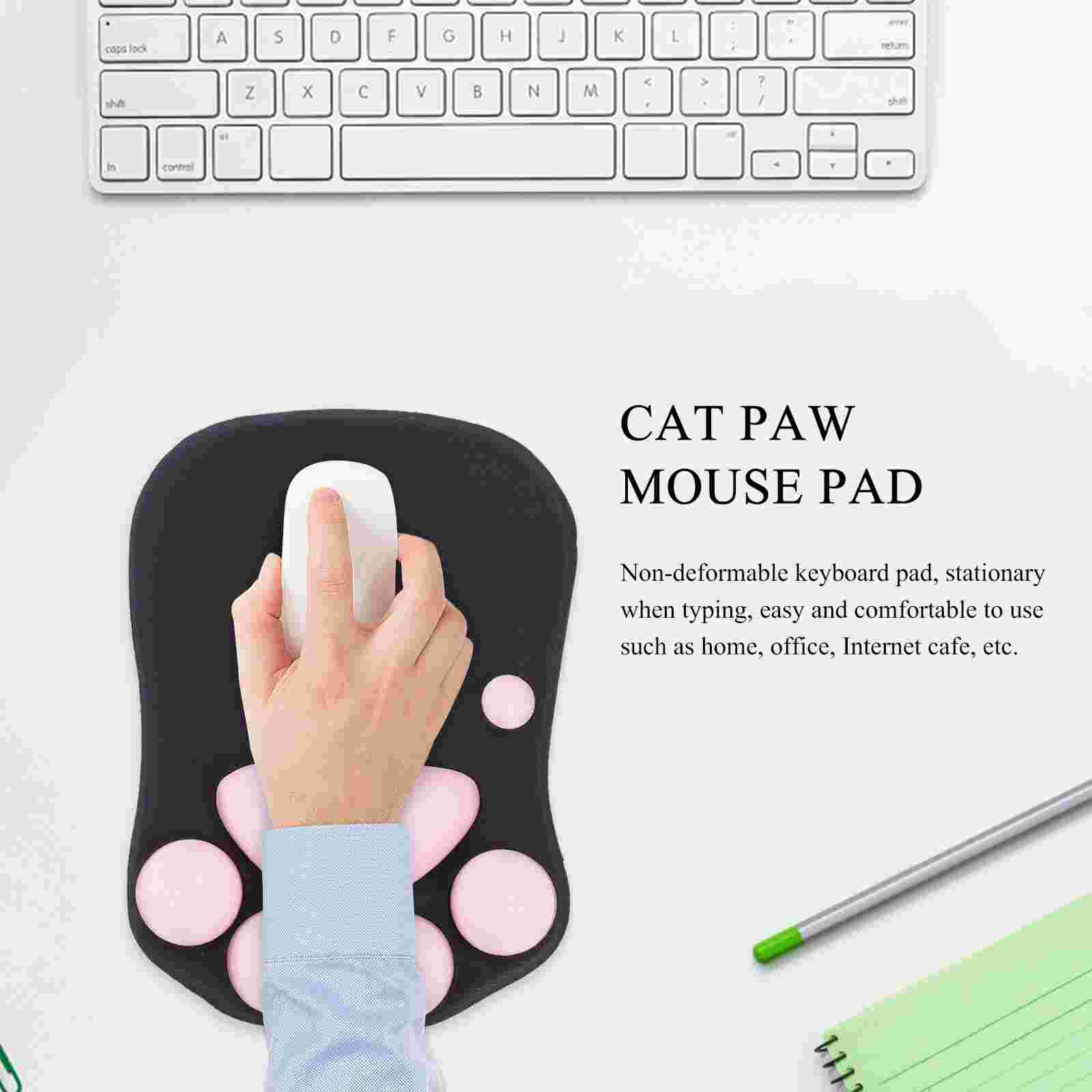 Cat Paw Pad Softening Adorable Practical Gaming Desk Accessories Pad With Wrist Support Mat