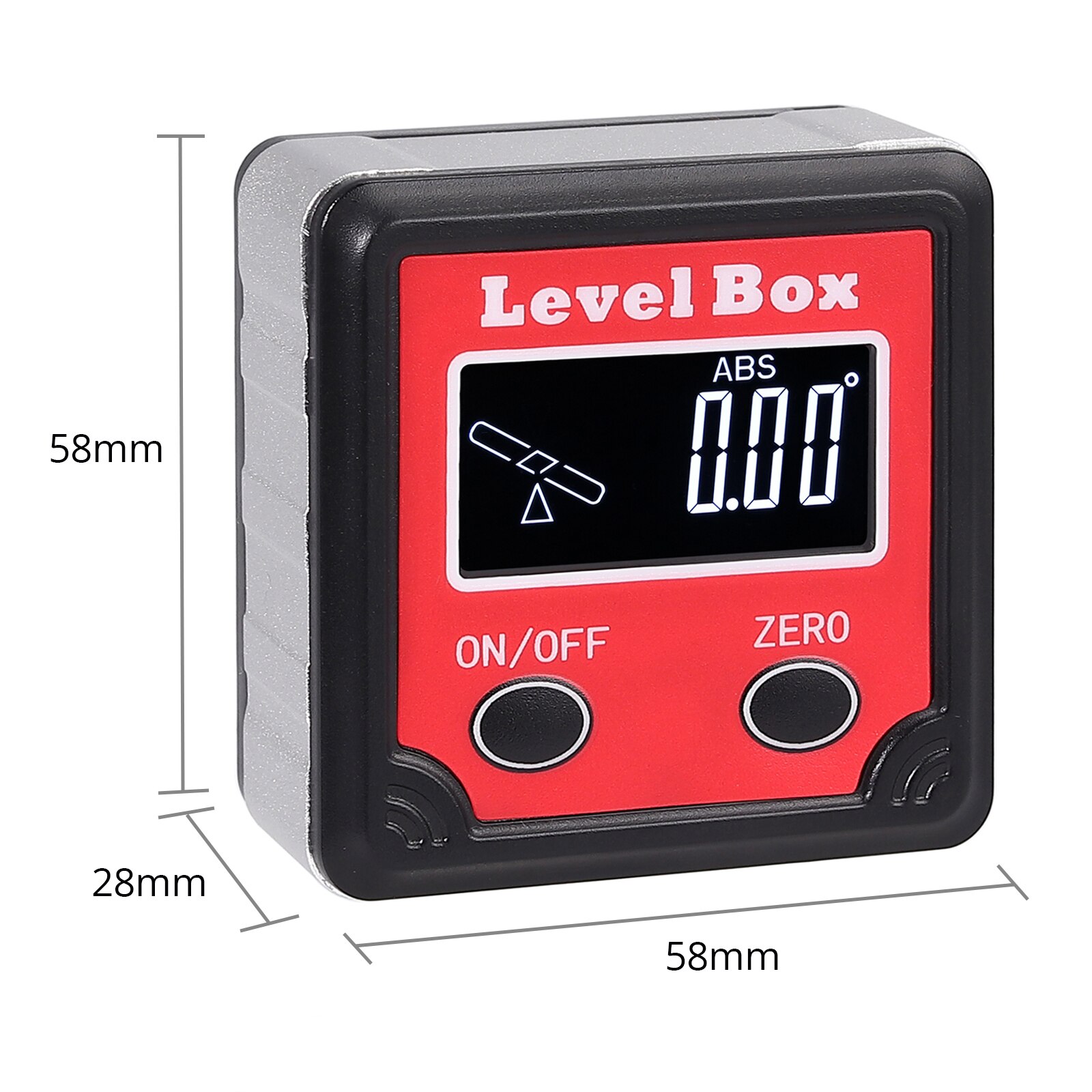 Magnetic Digital Level Box Protractor Level Gauge Bevel Box Inclinometer Angle Finder Kit with LCD Backlight Display Waterproof