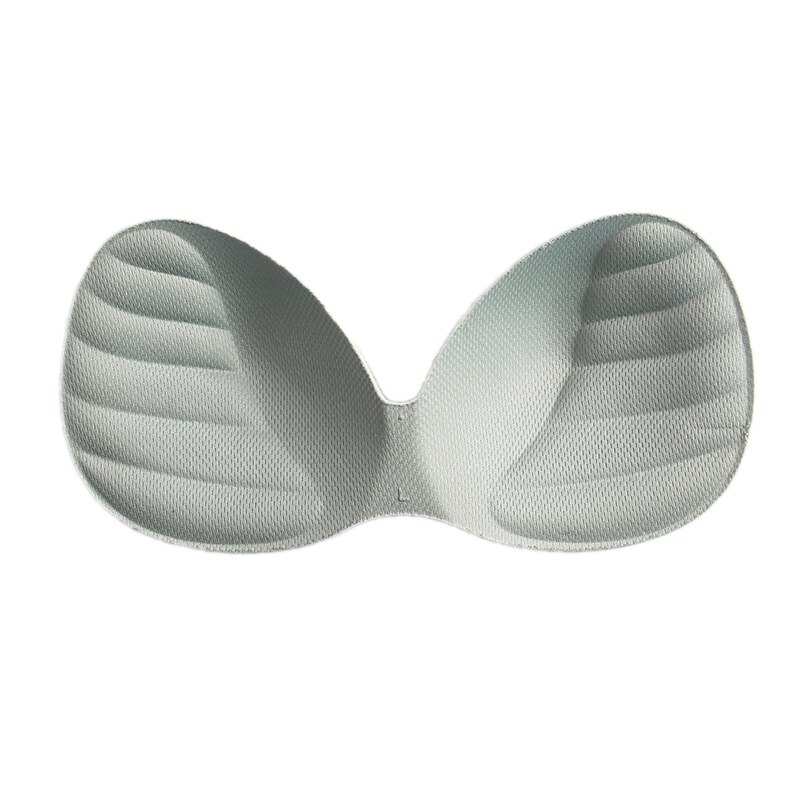 Body-fit kvinder badedragt pad indsæt bryst bh enhancer push up bikini polstret indsatser bryst usynlig pad: Bl