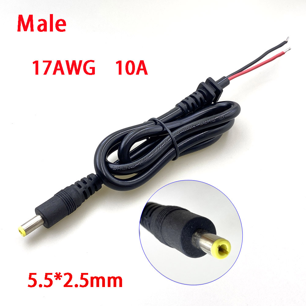  Electric Bicycle Charging Head Lithium Battery Output Line 60V Round Male and Female Base DC Charger Plug Socket RCA Connector: WHITE / Under 5Pcs