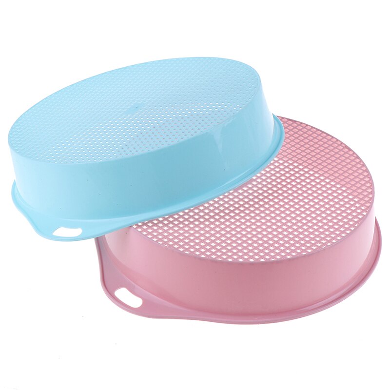 Plast hagejord sikt for kompost jord stein netting hagearbeid verktøy jord sikt blomst barnehage plante rekvisitt strikk sikt