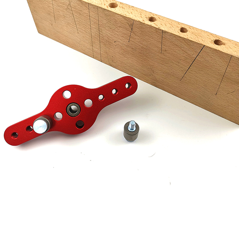 2-10mm -legering vertikal lomme hull jigg trebearbeiding boring locator tre dowelling selvsentrerende boreguide sett hullstanser