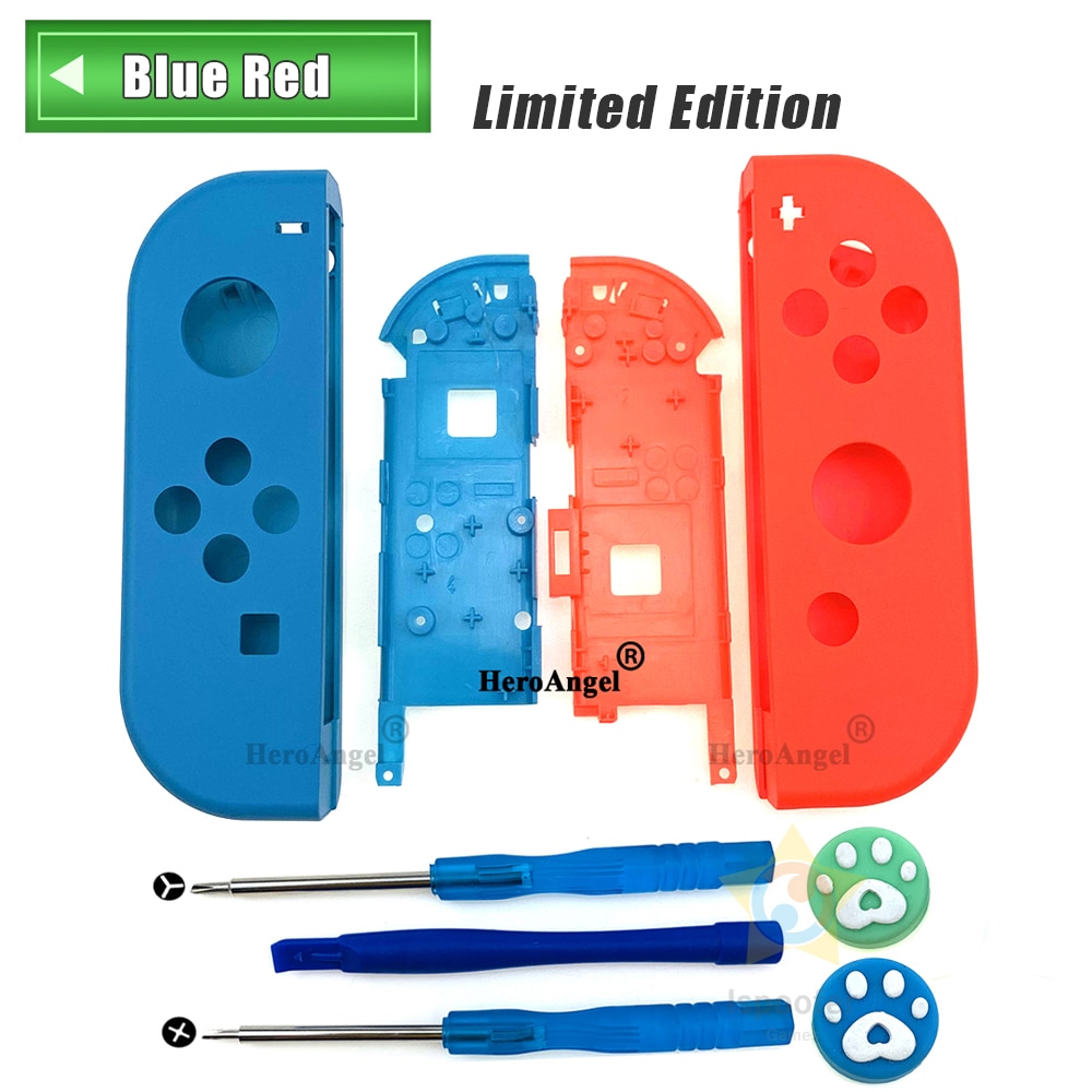 For Joy-con Shell for Nintendo Switch NS JoyCon Controller Replacement Housing Shell Right Left Case With Tools