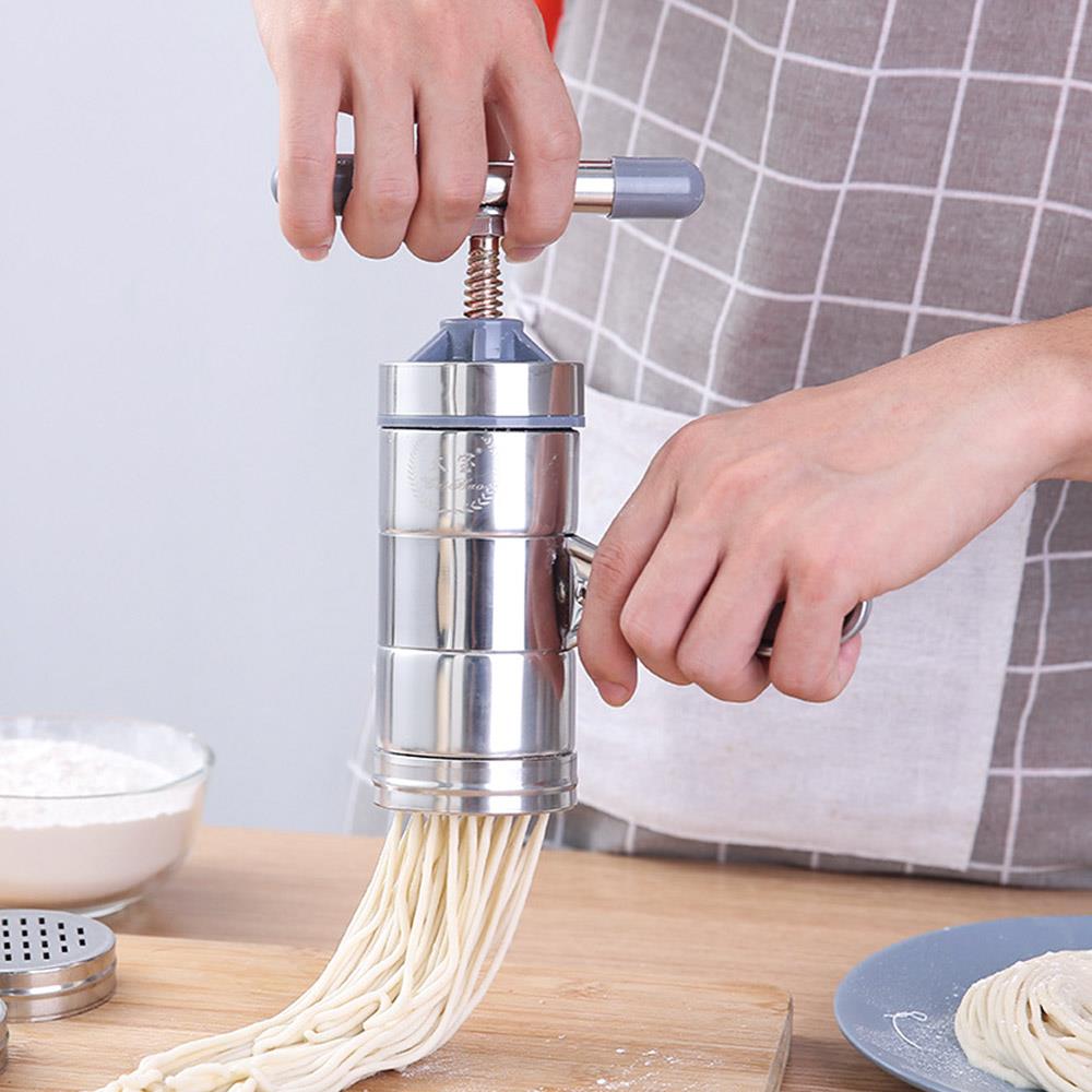 Cortador de macarrão de aço inoxidável cortador de macarrão manual fabricante de espaguete durável resistente alho corte chopper macarrão salsa