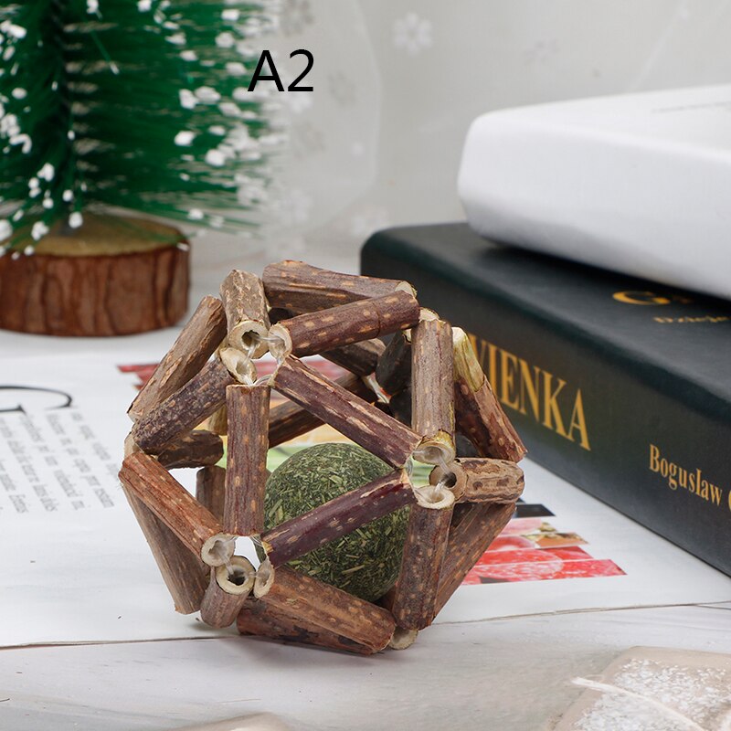 Maison de Hamster en bois avec échelle coulissante pour cochon d'inde, jouet d'exercice mignon, accessoires Cage à Hamster: A2