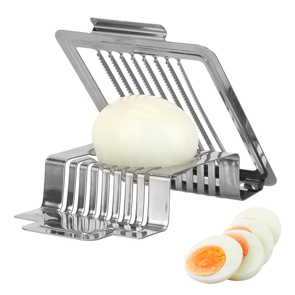 Niceyard multifunctionele eiersnijder, roestvrijstalen gekookte eiersnijder, eierscheider, keukengereedschap