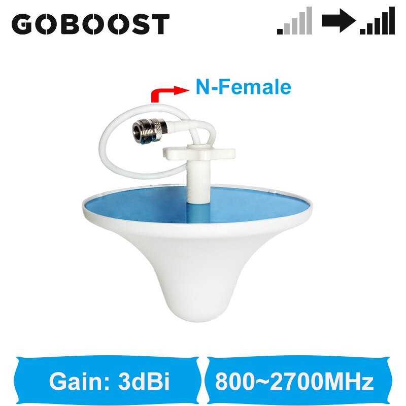 GOBOOST Full Band Yagi Antenna 360 Coverage Ceiling Internal Antenna With Coaxial Cable For Cell Phone Repeater Accessory Kit