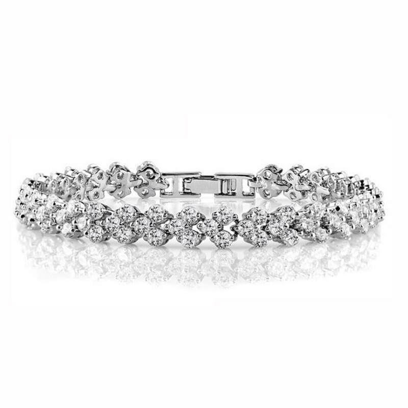 Bracelets en chaîne Zircon pour femmes et filles, bijou délicat en argent Sterling 925, bijoux d'anniversaire, à la , LY270