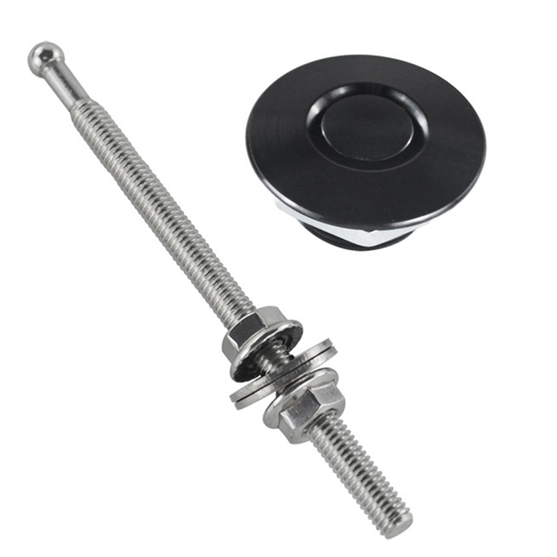 Pince de verrouillage de plaque d'immatriculation | Verrou de libération rapide, pince de verrouillage de plaque d'immatriculation, diamètre de 1.25 pouces en alliage d'aluminium, épingles de capot de voiture, Kit de verrouillage pour les poux de capot: Long Style 