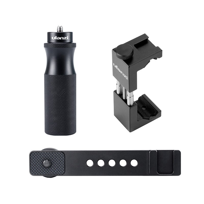 Ulanzi U-40 Camera Grip - 1/4" Screw Mount - Cold Shoe Adapter - for Microphone, LED Light, Vlogging Kits: U-40 Kit 1