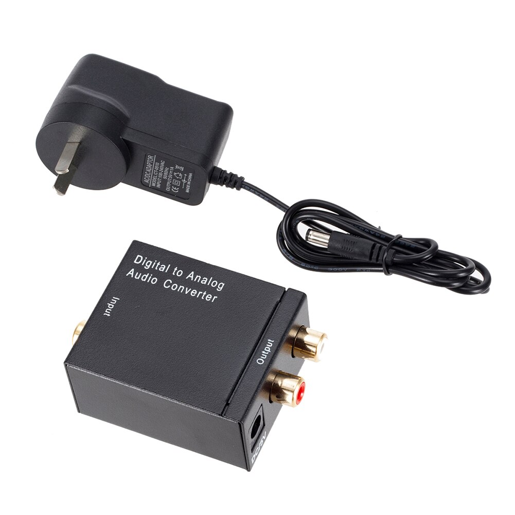 Stereo RCA Audio Adapter Optical SPDIF to Analog L/R DA Household Digital Music Audio Decoration for HD DVD Amp: AU
